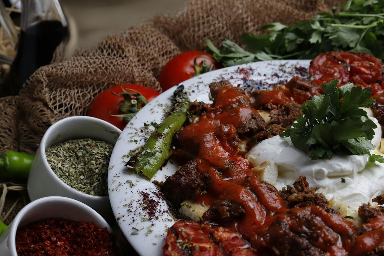 Tave kosi Albanian baked lamb yoghurt dish clay pot traditional