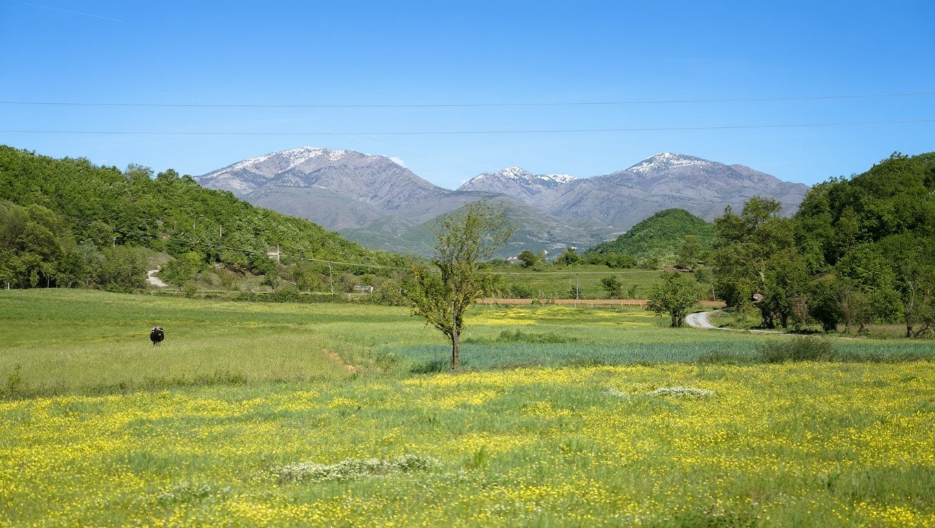 Albania in May — the hills are still green and the summer tourist wave hasn't arrived