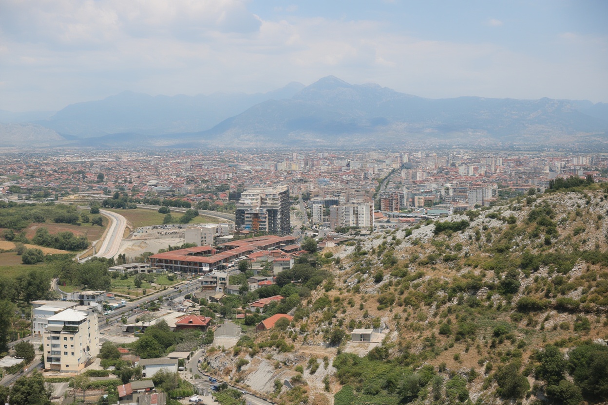 An Albanian furgon — the budget transport backbone, chaotic to book, cheap, and goes everywhere