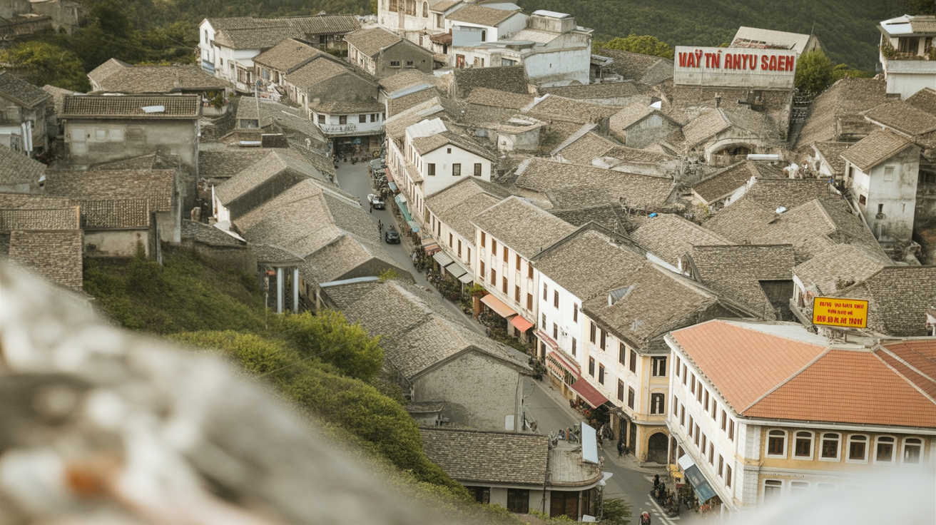 The guesthouses in Gjirokaster's old town put you in the middle of the stone city — worth paying slightly more for the locati