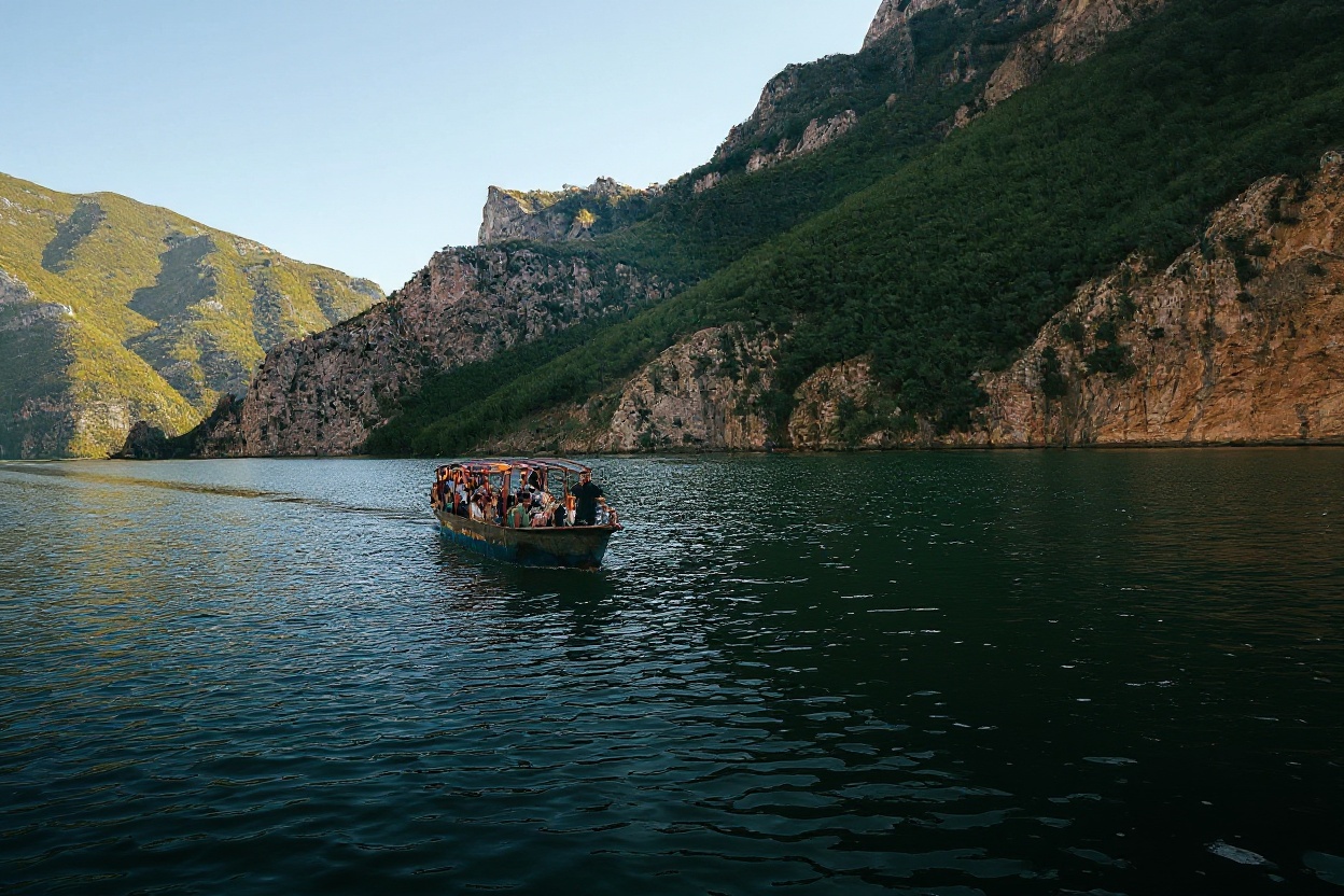 Getting to Koman Dam from Shkoder — Komani Lake, Vietnam